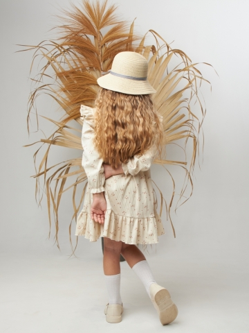 332. Платье детское из лапши, хлопок 100%, разноцветное, р. 98,104,110,116