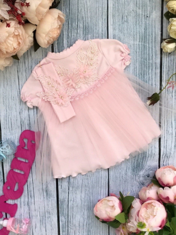 Купить оптом 160 - К/Р. Платье с повязкой на голову,хлопок 100 % интерлок 74,80,86 в Ухте