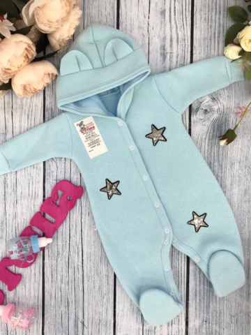 Купить оптом 218. Комбинезон ясельный, хлопок 65%, 35% ПЭ, футер с начёсом 62.68,74 в Ухте